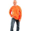 Occunomix OccuNomix Classic Cotton Hi-Vis Long Sleeve T-Shirt W/ Pocket Orange, L, LUX-300LP-07L LUX-300LP-07L